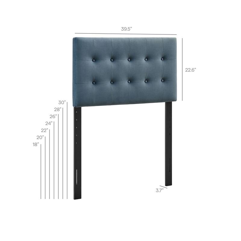 Emily Biscuit Tufted Performance Velvet Headboard