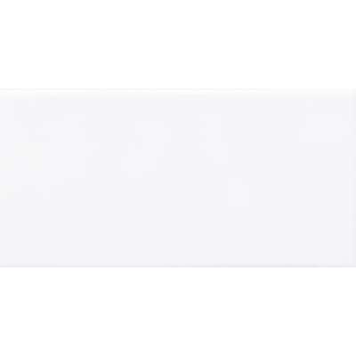 Blecker Street Fresno 3x6 White Polished Ceramic Subway Tile - Wall, Backsplash