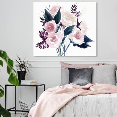 Oliver Gal 'Burgundy Leaves' Floral and Botanical Wall Art Canvas Print ...