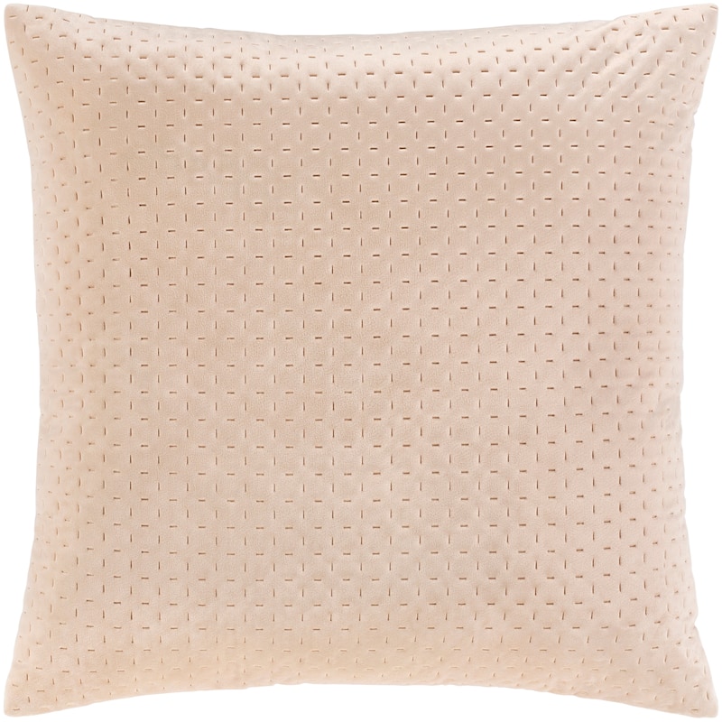 The Curated Nomad Sawyer Velvet Stitched 20-inch Throw Pillow with Poly or Down Fill