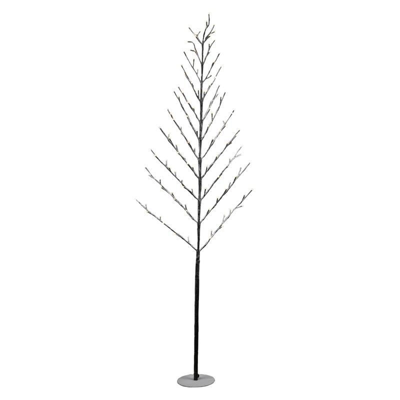 Pre-lit Frosted Twig Christmas Tree - 3.5' - Warm White LED Lights
