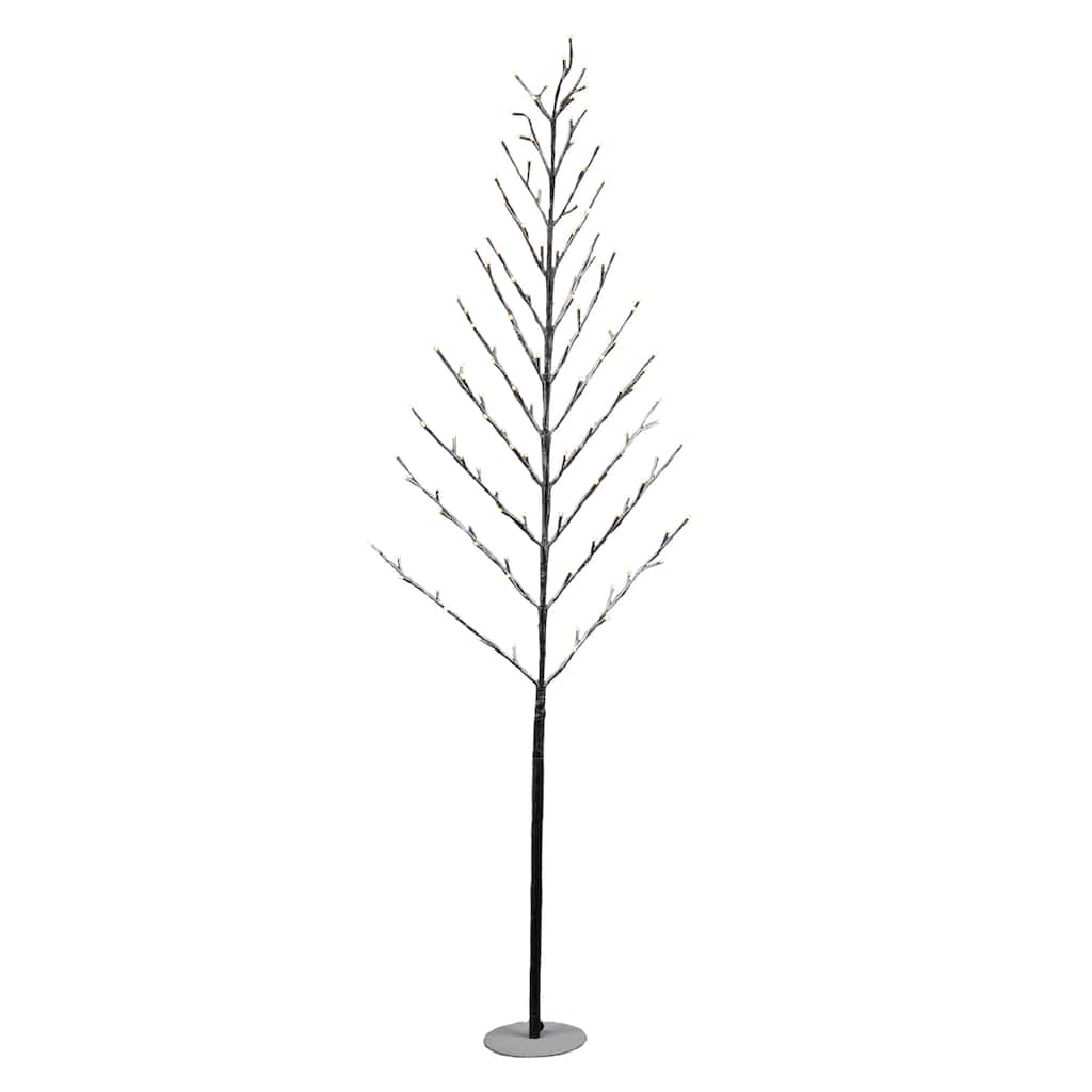 Pre-lit Frosted Twig Christmas Tree - 3.5' - Warm White LED Lights