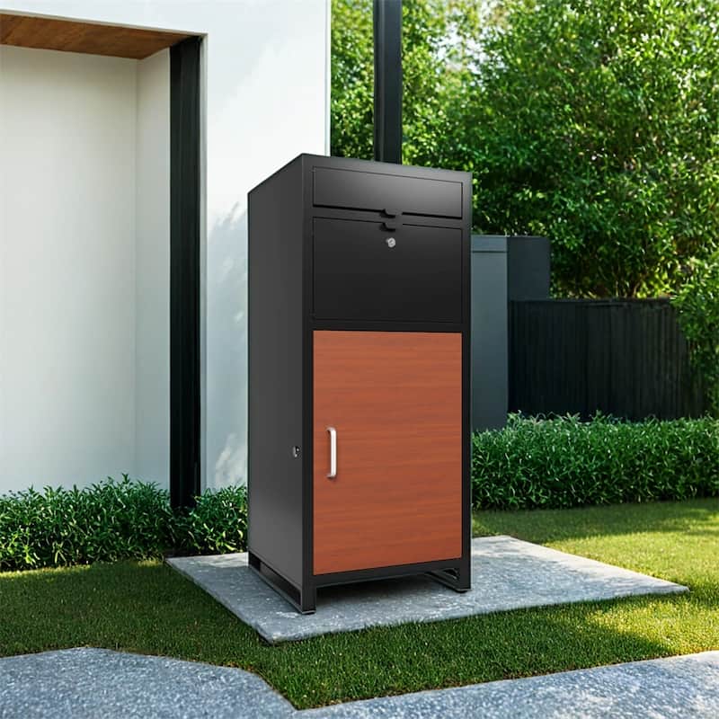 Floor Standing Parcel Drop Box,Courier Locker with Mechanical Lock