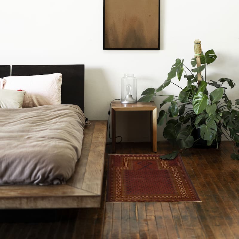 ECARPETGALLERY Hand-knotted Teimani Dark Navy Wool Rug - 2'11 x 4'3