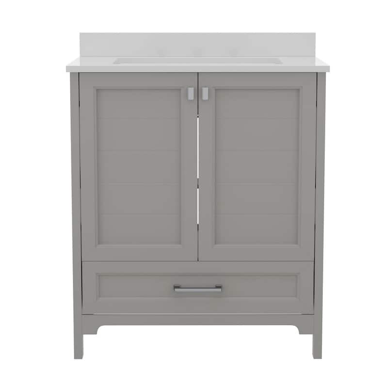 Bathroom Vanity with Undermount Sink, Cabinet, and Drawer
