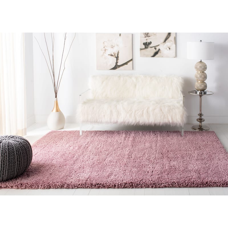 SAFAVIEH Fontana Shag Kimberlie Solid 2-inch Thick Rug