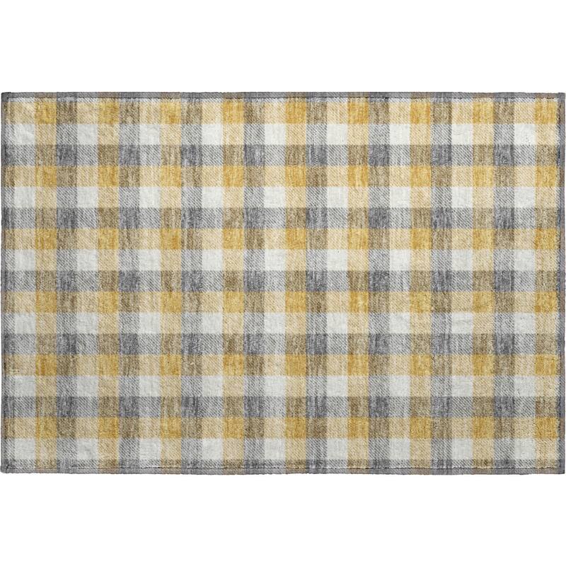 Premium Washable Super Soft Plaid Mayfield Rug