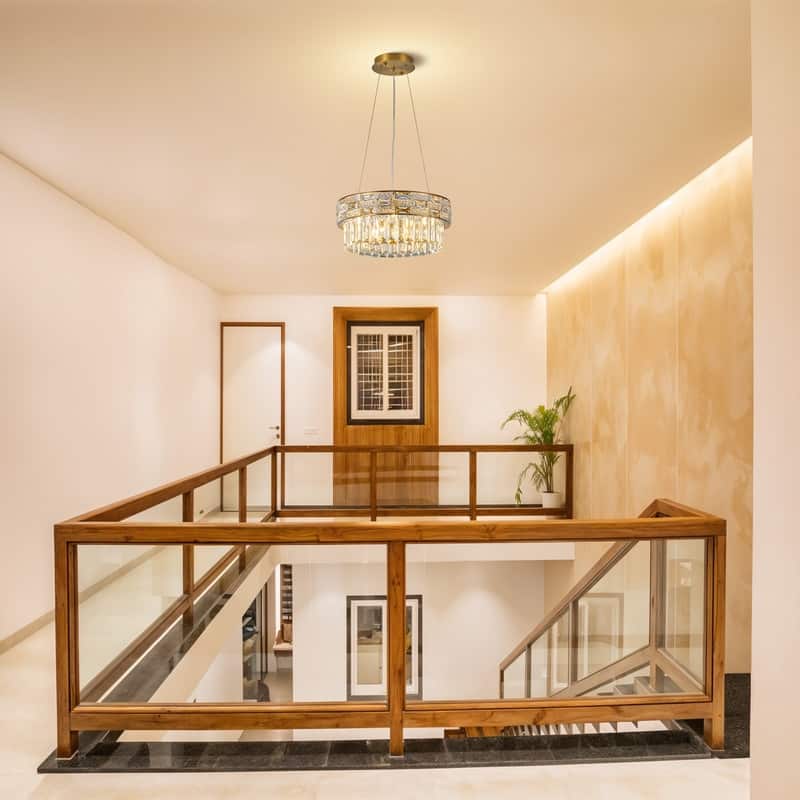 KAYLA Crystal Chandelier - Large K9 Crystal Pendant Light for High Ceilings, Entryway, Foyer, Dining Room & Living Room