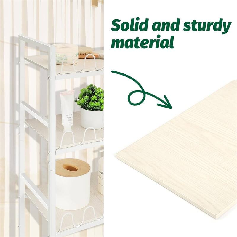 Over The Toilet Storage - 9.8"D x 23.6"W x 65"H