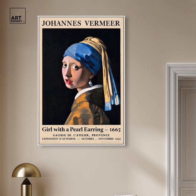 Girl with a Pearl Earring Canvas by Art Remedy
