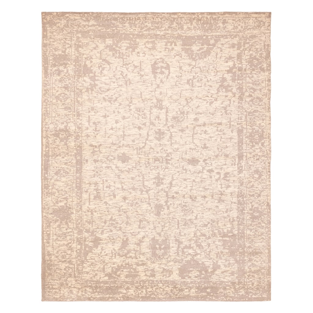 ECARPETGALLERY Hand-knotted Elysian Ivory Wool Rug - 9'0 x 11'9