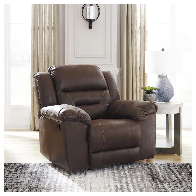 Stoneland Contemporary Rocker Recliner Chocolate - Chocolate