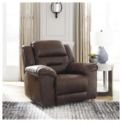 Stoneland Contemporary Rocker Recliner Chocolate