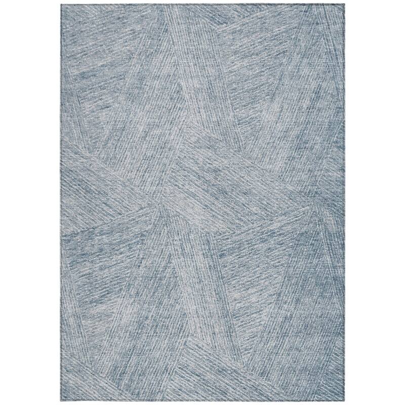 HomeRoots Abstract Transitional Rectangle Outdoor Rug