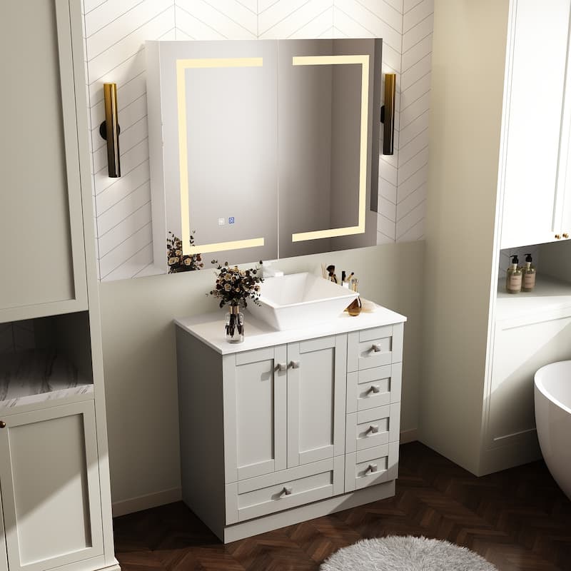 Your Bathroom with the Lumino Vanity LED-Lit Medicine Cabinet