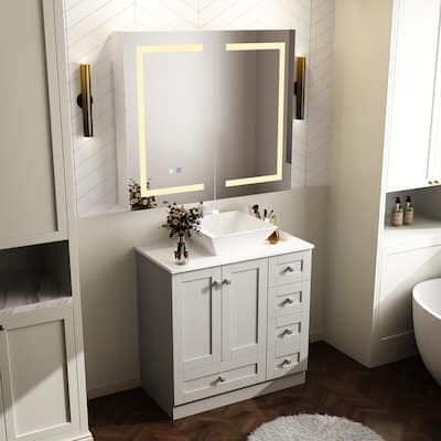 Your Bathroom with the Lumino Vanity LED-Lit Medicine Cabinet