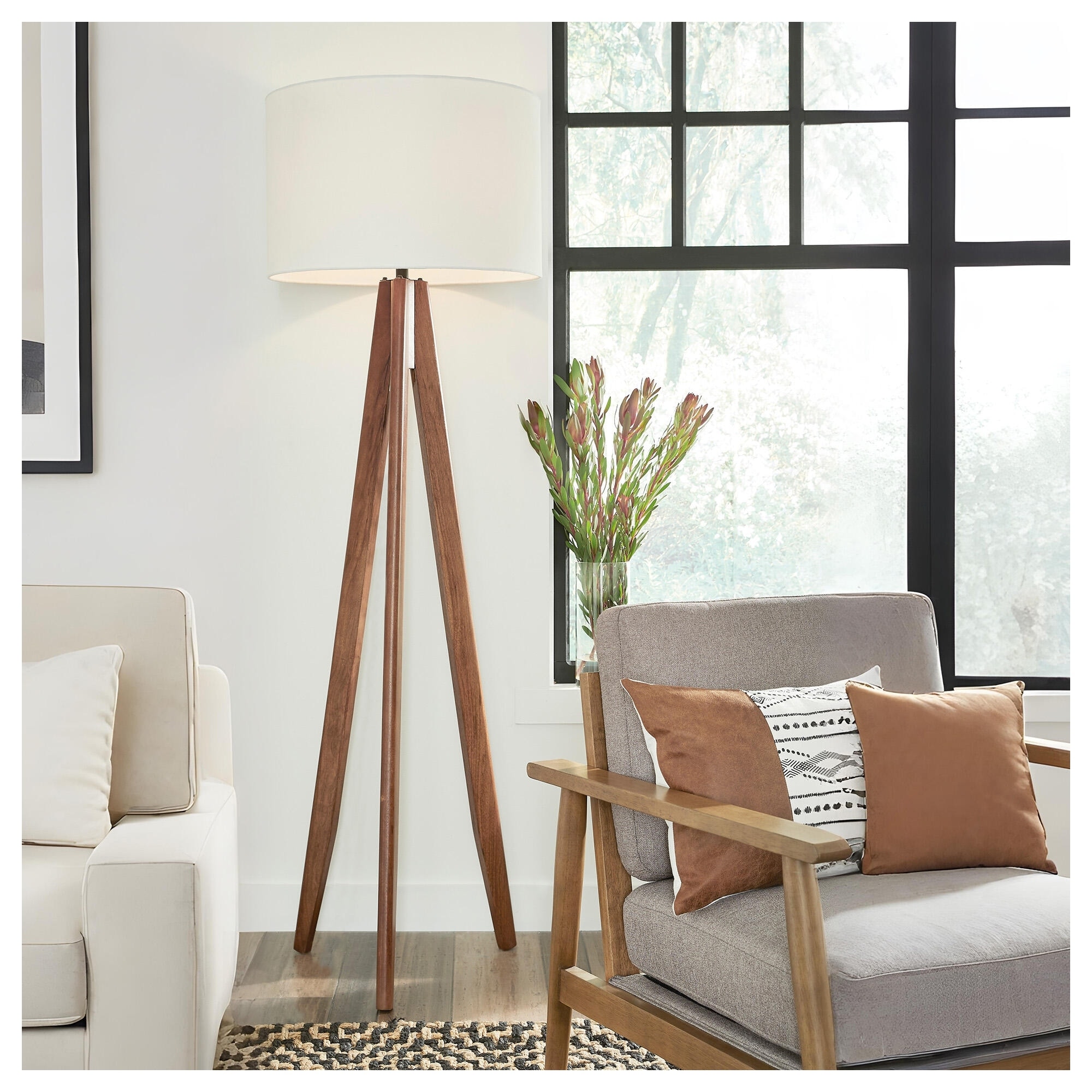 Signature Design by Ashley Dallson Brown Floor Lamp - 22.25" W x 22.25" D x 71" H