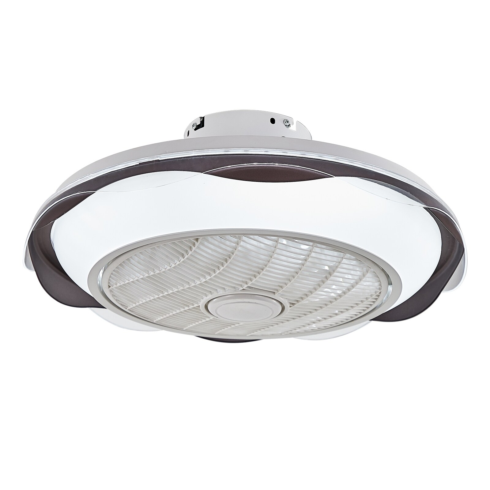 DAFOLOGIA Ceiling Fan With Lights Sei Flush Ount Low Profile Fan Light LED Reote Control