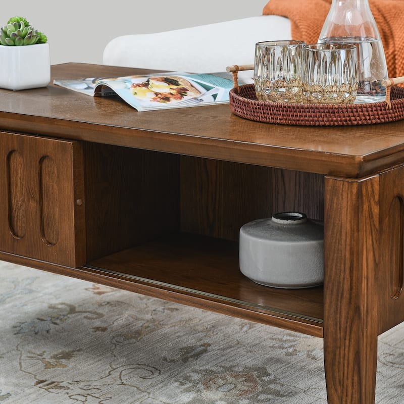 Mid Century Modern Fluted Coffee Table