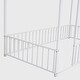 preview thumbnail 28 of 28, Twin Size Metal Bed House Bed Frame with Fence
