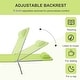 preview thumbnail 4 of 7, Outsunny Portable Sun Lounger, Folding Chaise Lounge Chair w/ Adjustable Backrest & Pillow for Beach, Poolside and Patio, Green