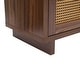 preview thumbnail 27 of 26, Wood Accent Cabinet Sideboard Buffet with Rattan Doors