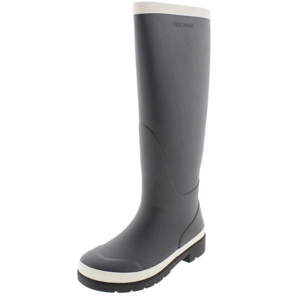 knee high rubber rain boots
