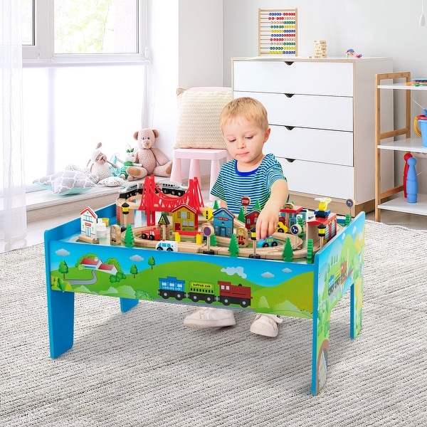 Kids train play table new arrivals