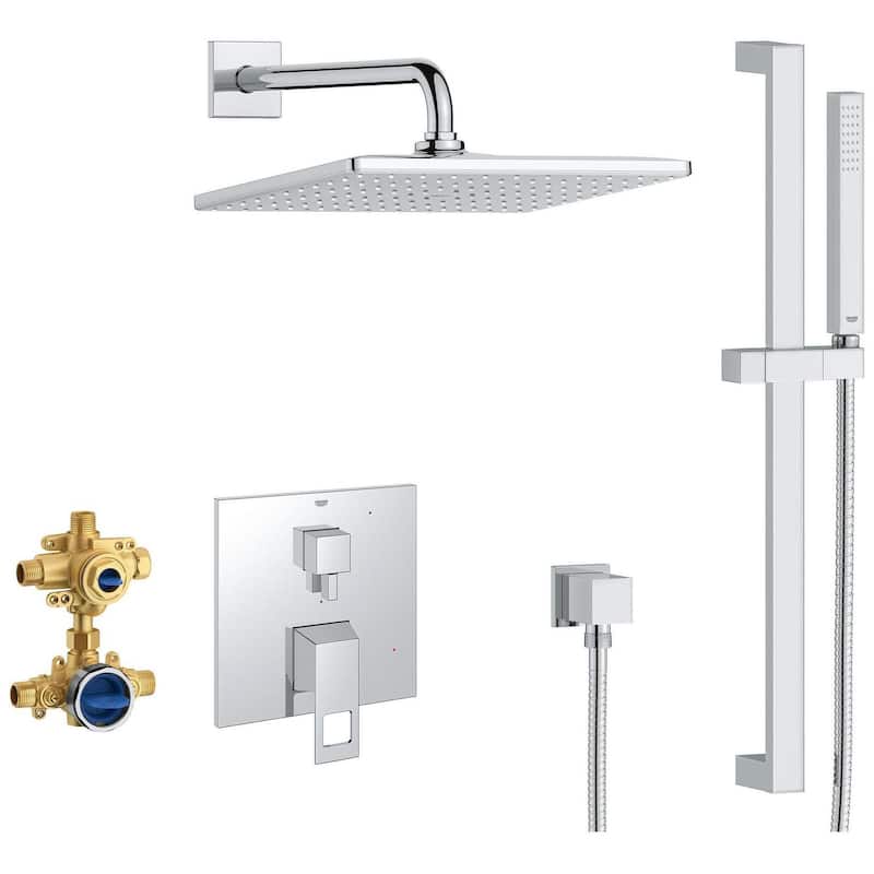 Grohe 29 432 Eurocube Pressure Balanced Shower System with Shower