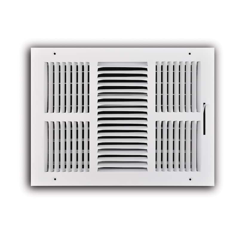 ProSelect PS3WW1410100 10" x 14" Wall / Ceiling Register with Mounting - White