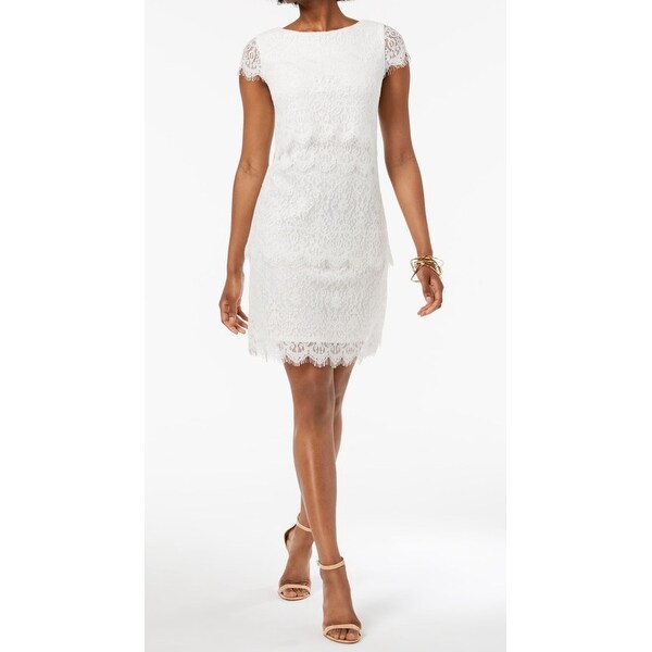 donna ricco white dress