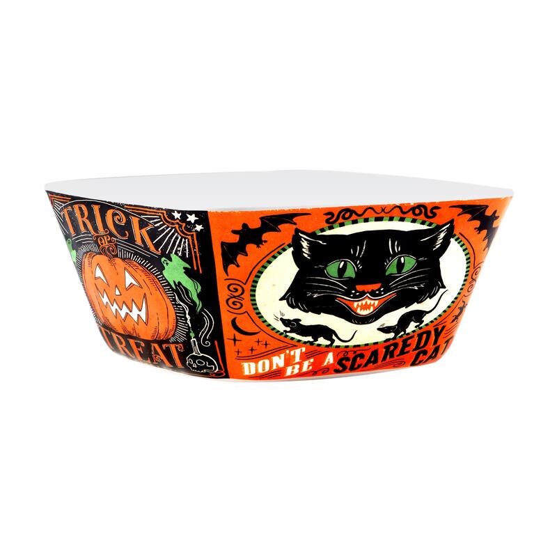 Certified International Scaredy Cat 3-Piece Melamine Hostess Serving Set