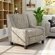 preview thumbnail 2 of 4, Caledonia Transitional Ivory Chenille Sectional and Chair Set by Furniture of America