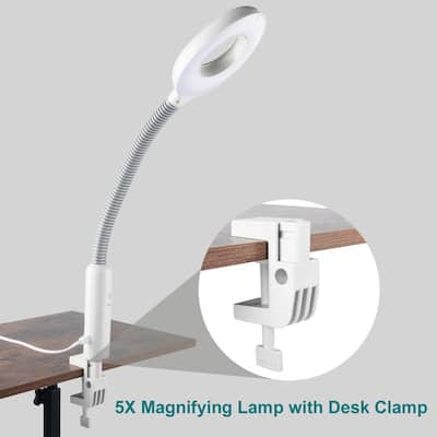 2 in 1 Touch Screen Facial Steamer with 3X Magnifying Lamp for Home Beauty Salon, Personal Skin Care Deep Cleaning - N/A