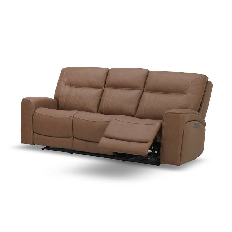 Liberty Furniture Bennett Power Reclining Sofa Butternut Brown Leather - Width 89 x Depth 39 x Height 41