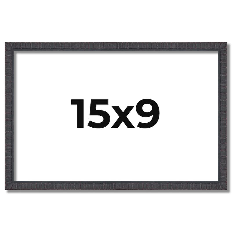 15x9 Frame Brown Solid Wood Picture Frame - Complete Modern Photo