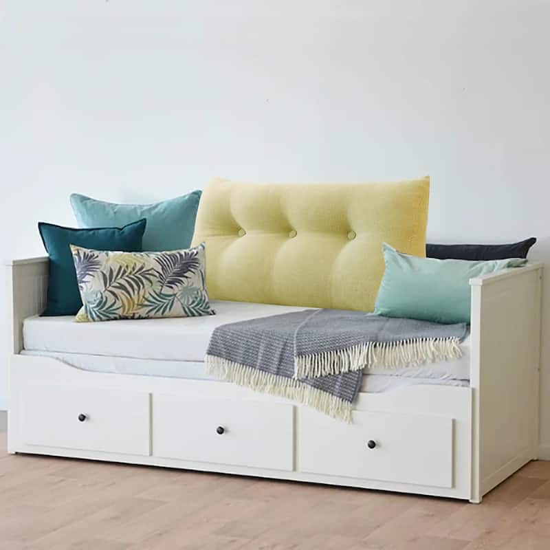 WOWMAX Large Bed Wedge Pillow Headboard Back Support Reading Cushion