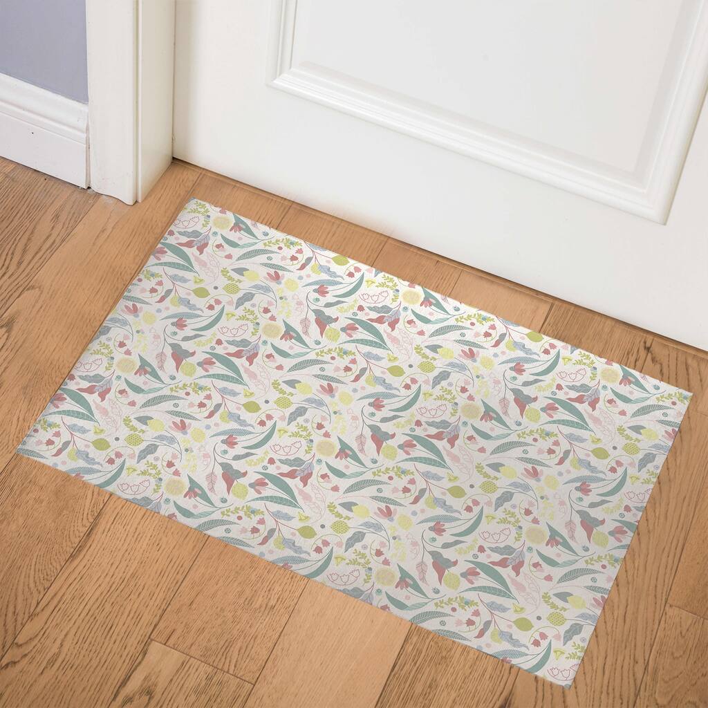 TILLY FRUIT JUMBLE MORNING WHITE Doormat By Kavka Designs