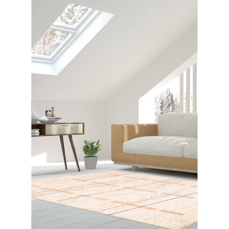 ECARPETGALLERY Hand-knotted Tangier Ivory Wool Rug - 8'2 x 10'0