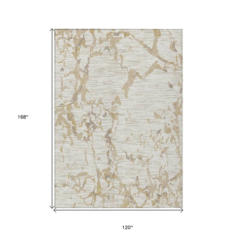 HomeRoots Striped Transitional Rectangle Outdoor Rug