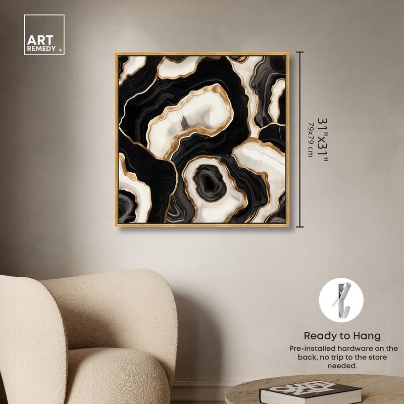 Coal Core Canvas by Art Remedy