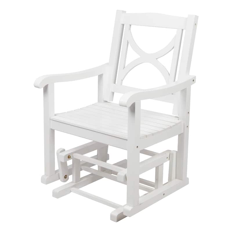 Shine Company Luna Glider Chair - White