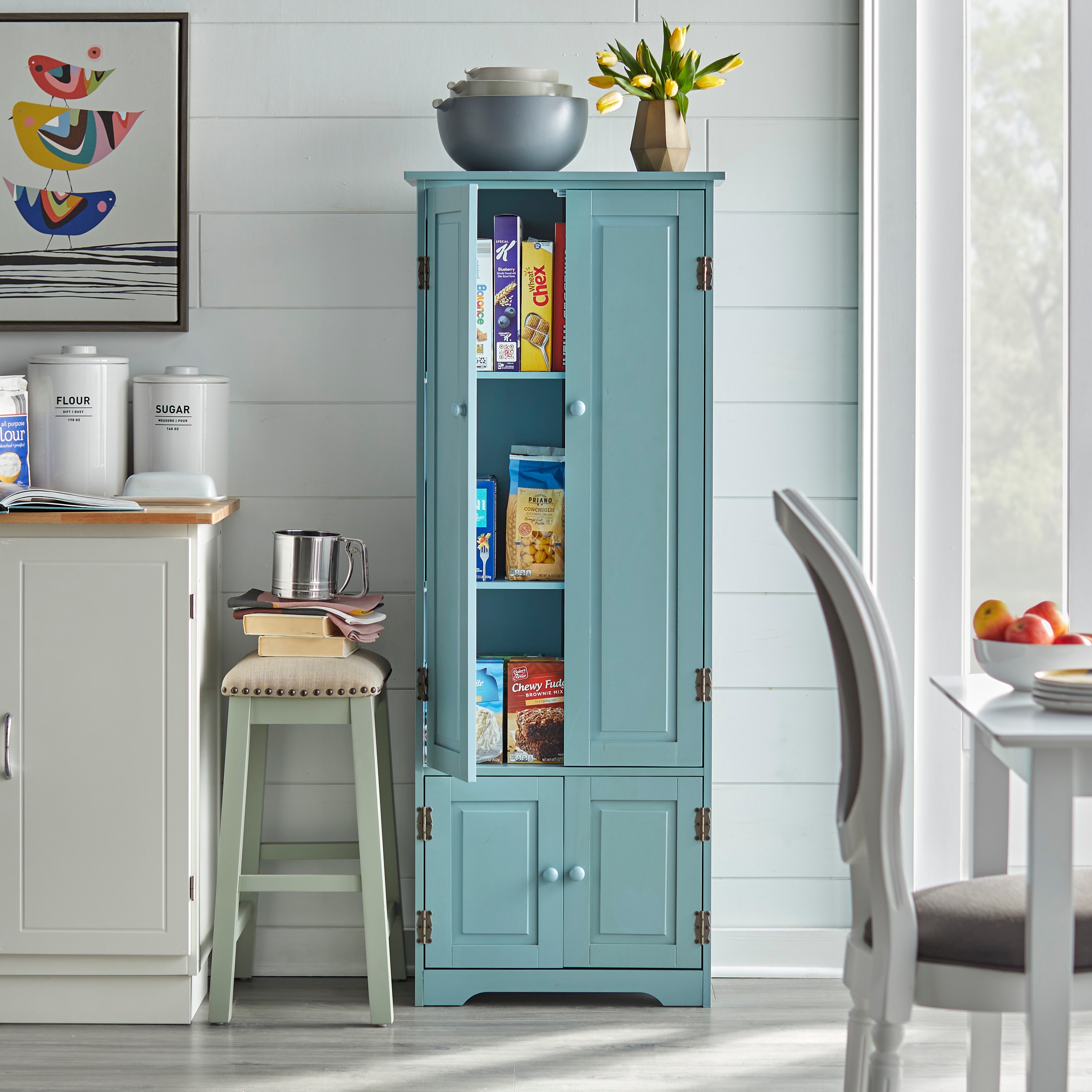 Simple Living Aston Modern Farmhouse Extra-tall Cabinet - On Sale - Bed  Bath & Beyond - 3912177
