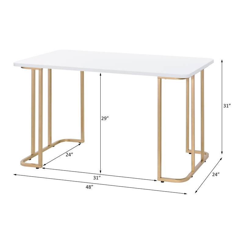 Versatile Metal and Wood Writing Desk for Efficient Work and Study