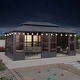 preview thumbnail 56 of 62, PURPLE LEAF Double Top Outdoor Sunroom Screen House Patio Hardtop Gazebo