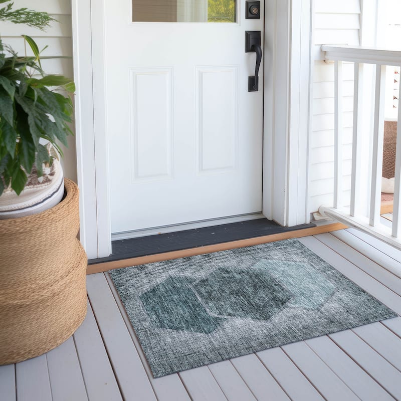 Machine Washable Indoor/ Outdoor Chantille Modern Boho Rug