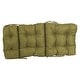 preview thumbnail 17 of 61, Multi-section Tufted Outdoor Seat/Back Chair Cushion (Multiple Sizes)