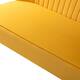 HULALA HOME Monica Modern Velvet Tufted Loveseat with Metal Legs