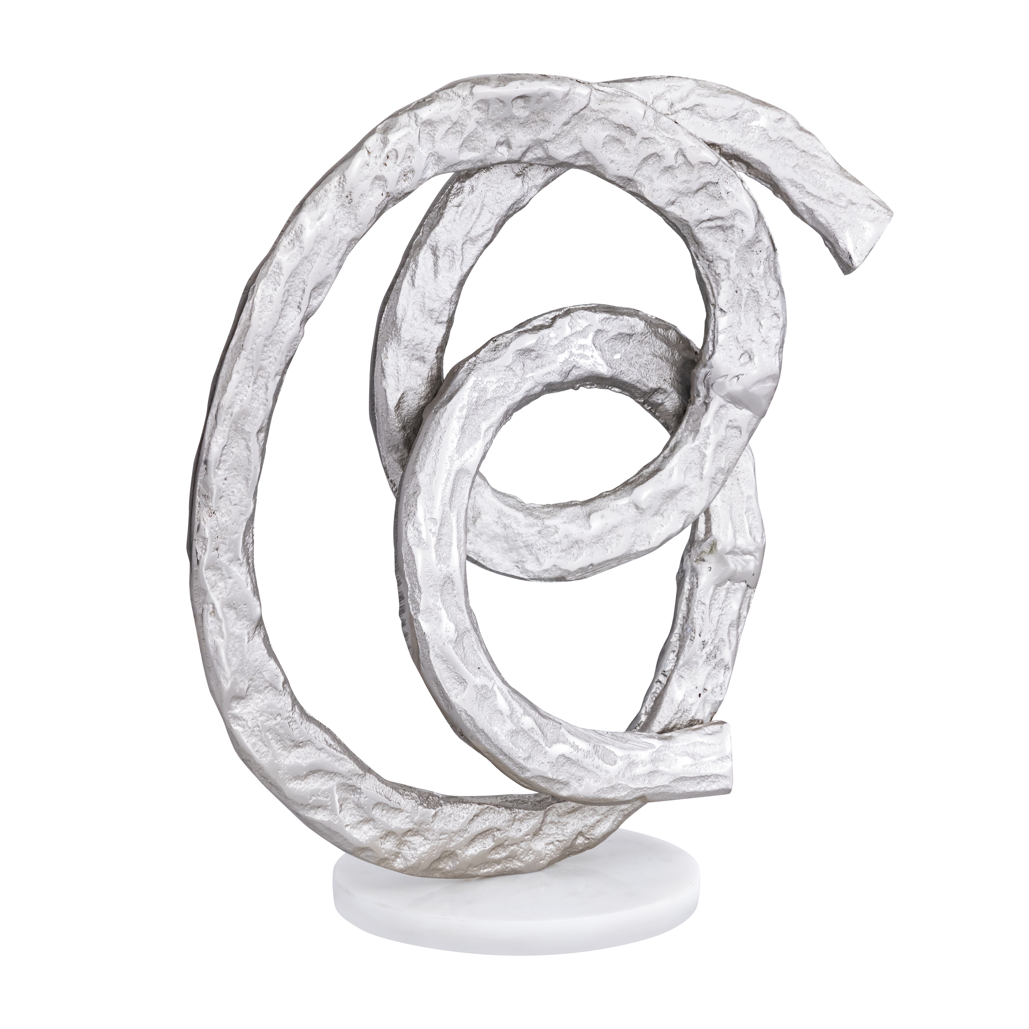 Atlas Sherman Metal and Marble Sculpture