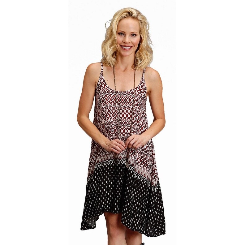 Shop Stetson Western Dress Womens Deep U Back Tank Wine L